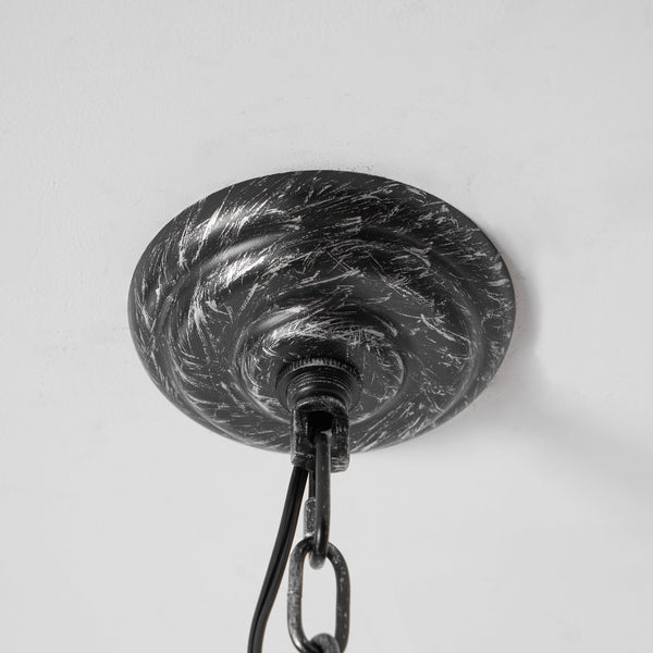 traditional ancient silver crystal inverted pyramid chandelier