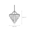 traditional ancient silver crystal inverted pyramid chandelier