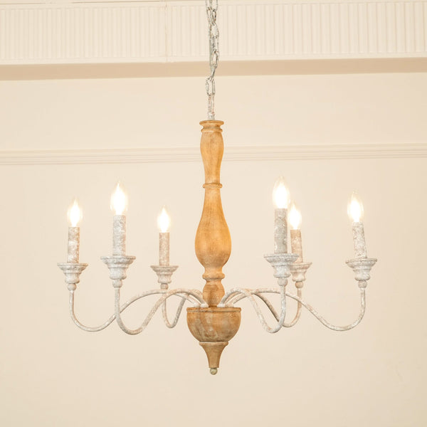 traditional antique white hand carved wood candle chandelier