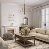 traditional antique white hand carved wood candle chandelier