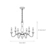 traditional antique white hand carved wood candle chandelier