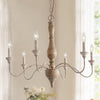 traditional antique white hand carved wood candle chandelier
