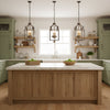 traditional brown iron wood birdcage chandelier