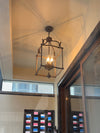 traditional brown iron wood birdcage chandelier