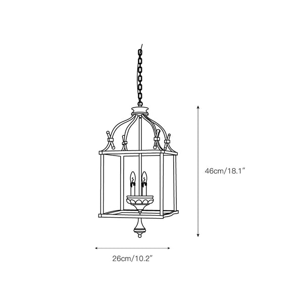 traditional brown iron wood birdcage chandelier