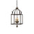 traditional brown iron wood birdcage chandelier
