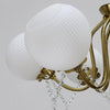traditional copper glass crystal stamen chandelier