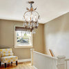 traditional gold crystal iron 3 light chandelier