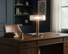 traditional gold fluted glass table lamp