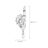 traditional old white iron two light wall sconce