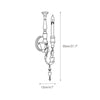 traditional old white wood candle wall sconce