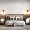 traditional walnut brass glass wall sconce