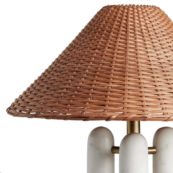 traditional white marble gold table lamp