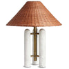 traditional white marble gold table lamp