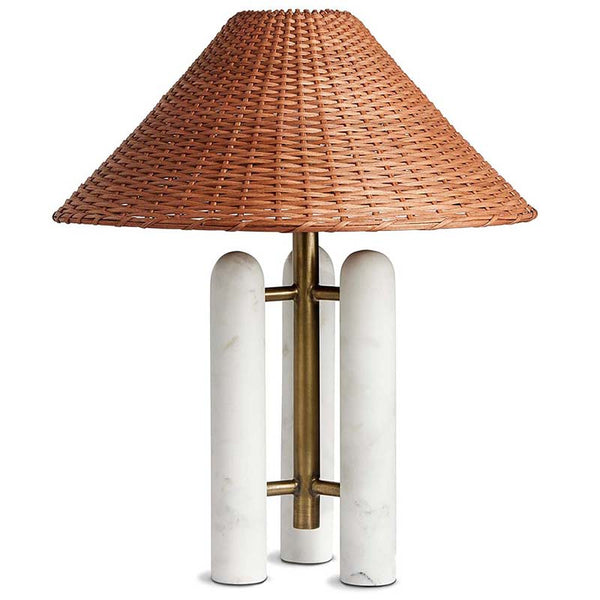 traditional white marble gold table lamp