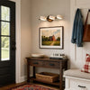 travertine rotatable led vanity wall sconce