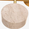 travertine rotatable led vanity wall sconce