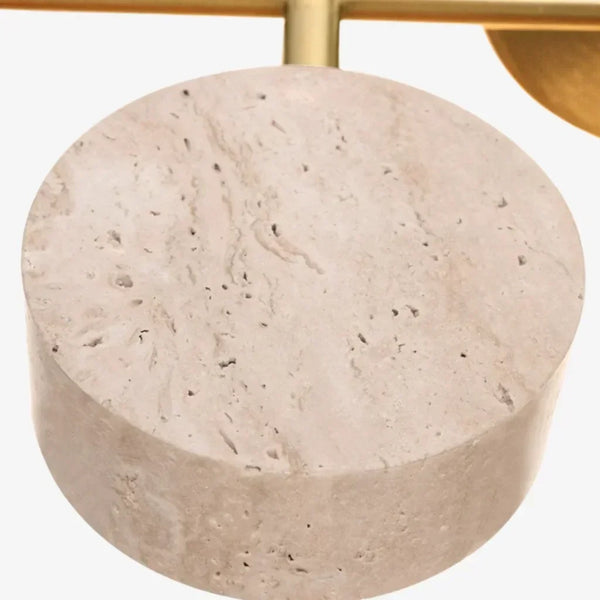 travertine rotatable led vanity wall sconce