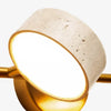 travertine rotatable led vanity wall sconce