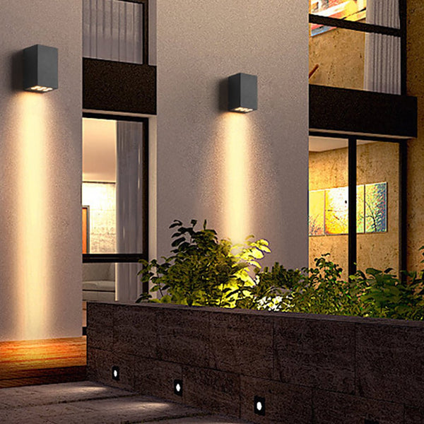 Two Light Effect Optional Waterproof Led Wall Light For Outdoor Villa Courtyard