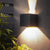 Two Way Luminous Design Outdoor Waterproof Led Wall Light With Adjustable Beam Angle