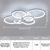 Elegant Semi Flush Mount Ceiling Lights With Unique Overlapping Rings