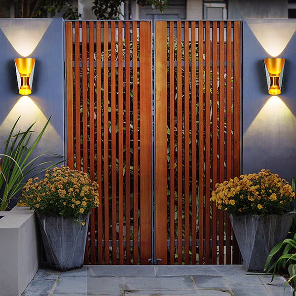 Unique Creative Up And Down Lights Outdoor Wall Lights Waterproof Wall Sconces Wall Lamp