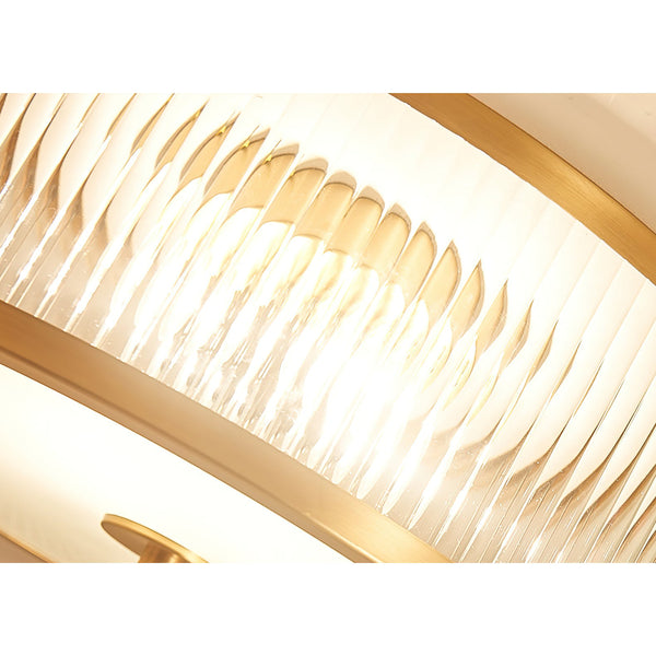 vintage brass white glass flush mount ceiling light