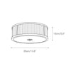 vintage brass white glass flush mount ceiling light