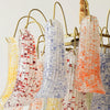 vintage gold murano glass petal chandelier