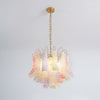 vintage gold murano glass petal chandelier