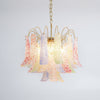 vintage gold murano glass petal chandelier