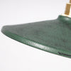 vintage green iron saucer pendant light