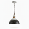 vintage hand painted distressed iron pendant lamp