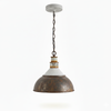 vintage hand painted distressed iron pendant lamp