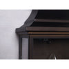 vintage matte black iron glass pagoda wall sconce