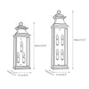 vintage matte black iron glass pagoda wall sconce