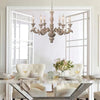vintage natural wood roman column chandelier