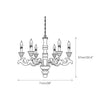 vintage natural wood roman column chandelier