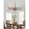 vintage natural wood roman column chandelier