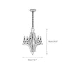 vintage old white wood candle chandelier