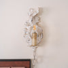vintage resin scalloped wall sconce antique gold