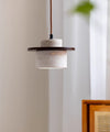 vintage yellow travertine solid wood bedside chandelier