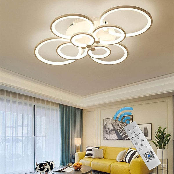Elegant Semi Flush Mount Ceiling Lights With Unique Overlapping Rings