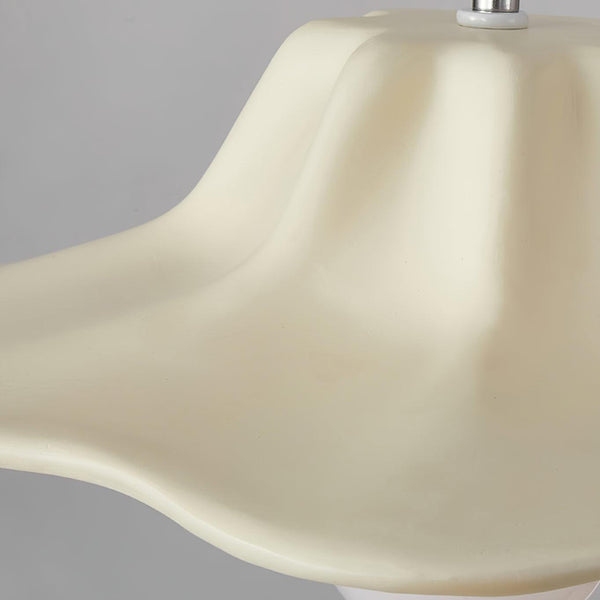 wabi sabi beige resin dome pendant lamp