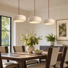 wabi sabi cream travertine stone led pendant light