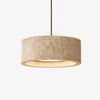wabi sabi cream travertine stone led pendant light