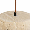 wabi sabi cream travertine stone led pendant light
