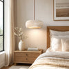 wabi sabi cream travertine stone led pendant light