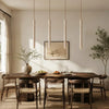 wabi sabi cylinder travertine pendant light kitchen island